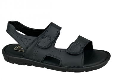 Ανδρικά Δερμάτινα Πέδιλα | Υφαντίδης | Ανατομικά | 111010 | Μαύρο - Υφαντίδης - 